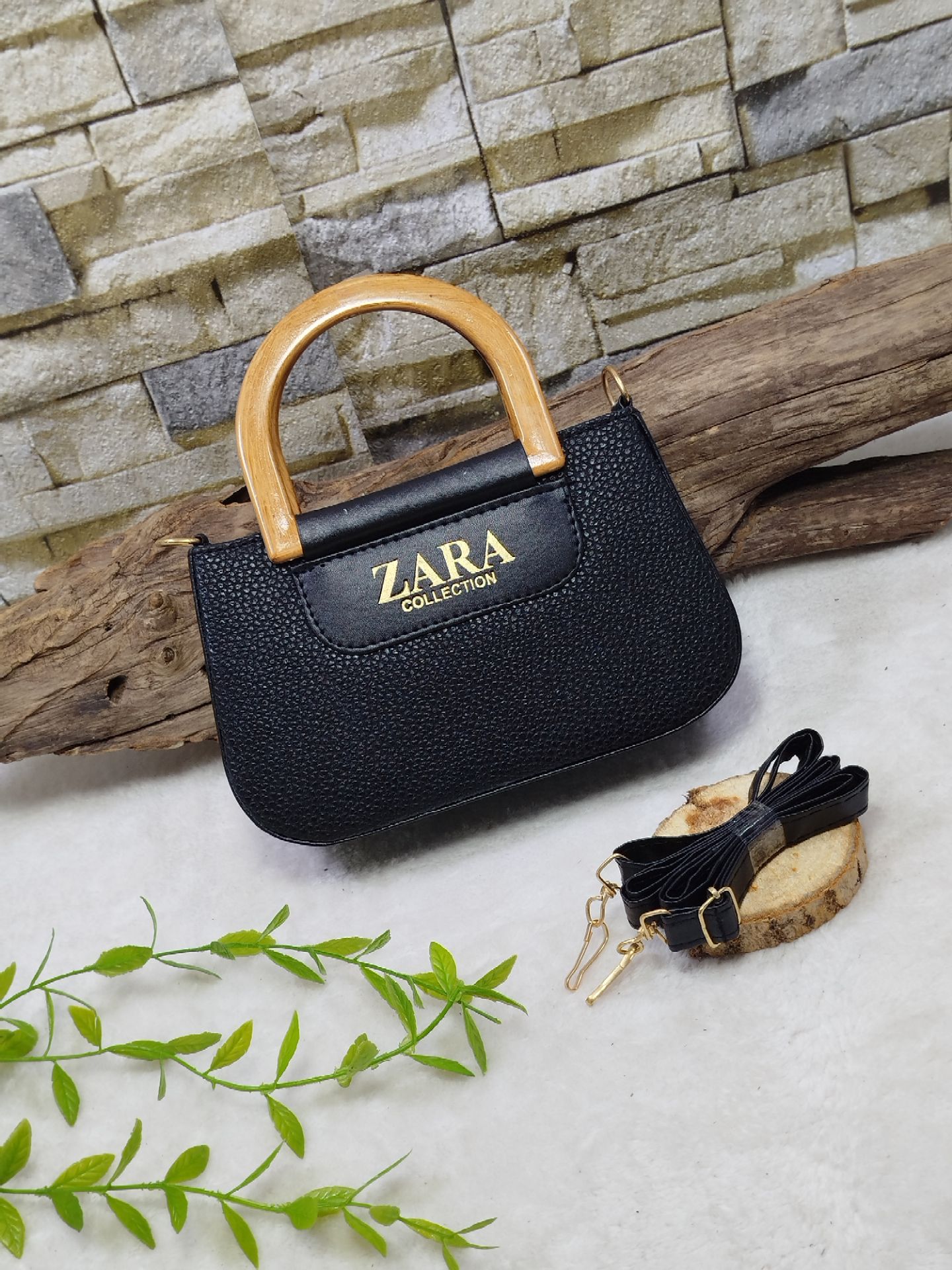 کیف زنانه دسته چوبی کار مشهد طرح (A zara 02)