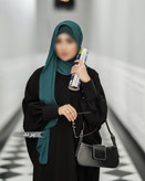 مانتو عبایی طرح پرند