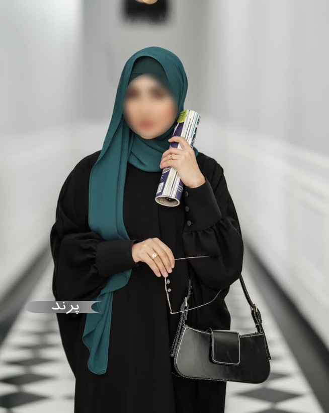 مانتو عبایی طرح پرند