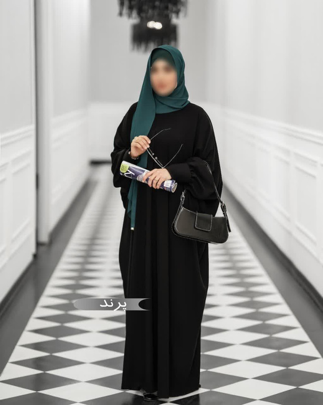 مانتو عبایی طرح پرند