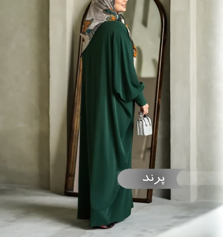 مانتو عبایی طرح پرند