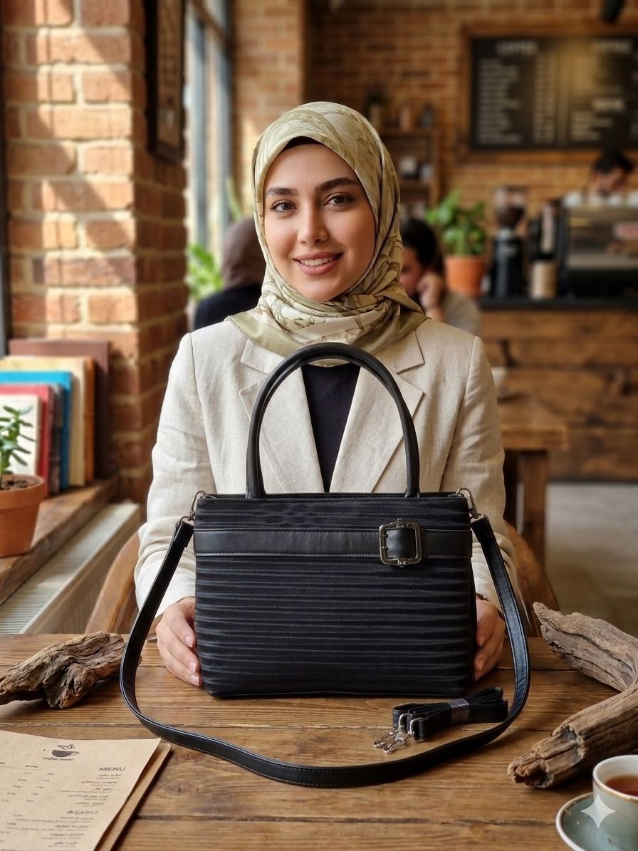 کیف مجلسی زنانه سگک دار کار مشهد طرح (A buckle 01)
