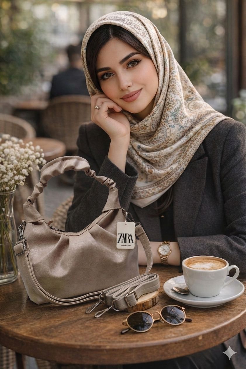 کیف زنانه دسته چروک کار مشهد طرح (A wrinkles01)
