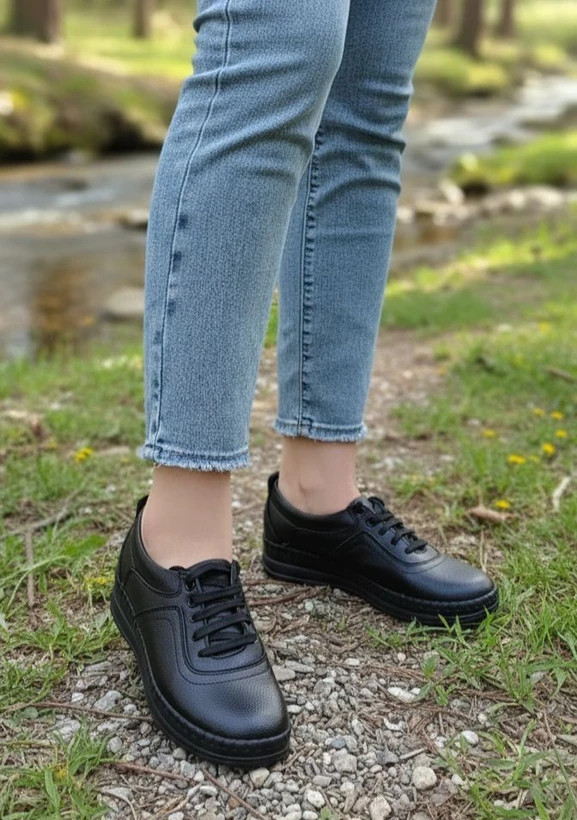 کفش زنانه طبی چرم طرح (p shoes05)