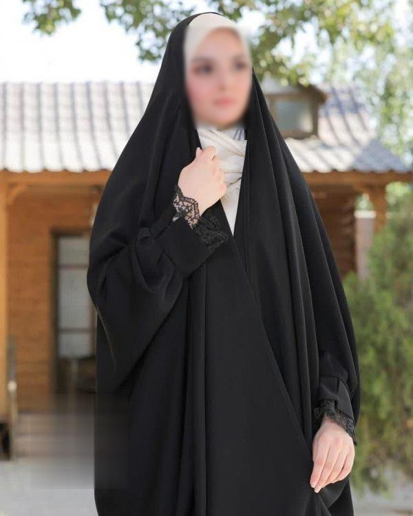 چادر مشکی ساده مچ پلیسه (مهدیه)