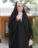 چادر مشکی ساده مچ پلیسه (مهدیه)