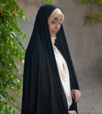 چادر مشکی ساده سنتی پارچه کرپ