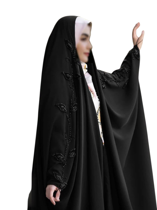 چادر عربی مدل شاپرک کد 1308