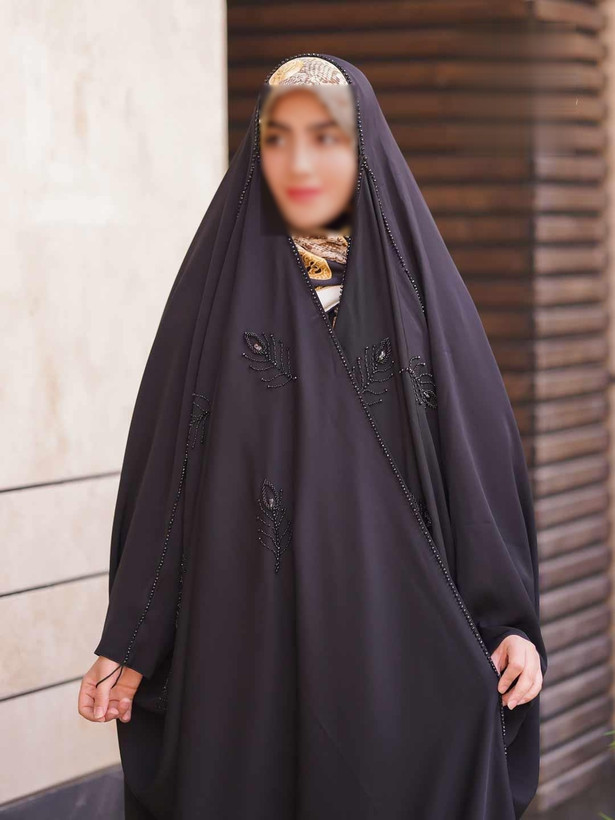 چادر مشکی عربی جواهردوزی آدرینا کد 12091