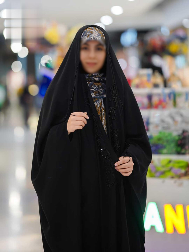 چادر مشکی عربی جواهردوزی آتنا کد 12090