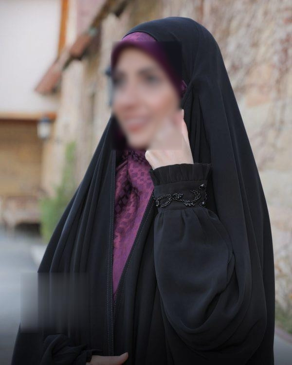 چادر مشکی عربی جواهردوزی جیران کد 12084