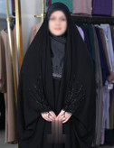 چادر مشکی عربی جواهردوزی خورشید کد 12078