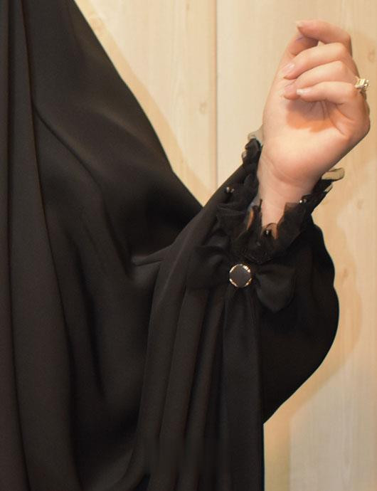 چادر مشکی عربی جواهردوزی هدی کد 12076