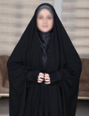 چادر مشکی عربی جواهردوزی شیوا ساده کد 12072