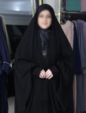 چادر مشکی عربی جواهردوزی شیوا مخملی کد 12071
