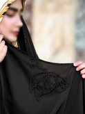 چادر مشکی عربی جواهردوزی پروانه کد 12062