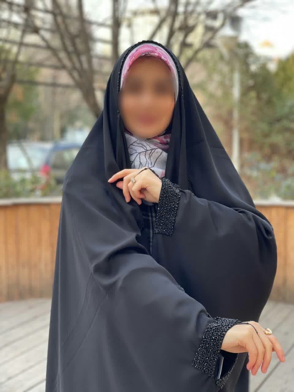 چادر مشکی عربی جواهردوزی کیمیا کد 12060