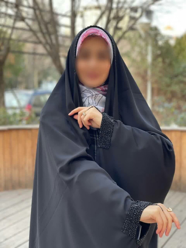 چادر مشکی عربی جواهردوزی کیمیا کد 12060
