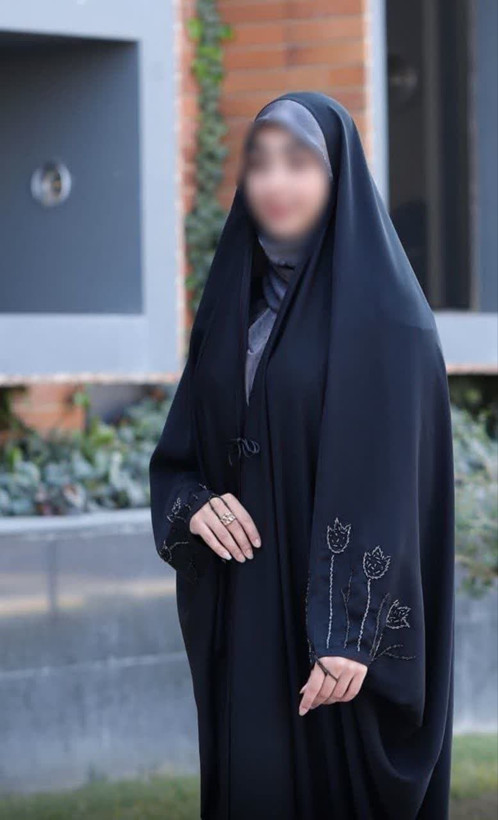 چادر مشکی عربی جواهردوزی لاله کد 12059