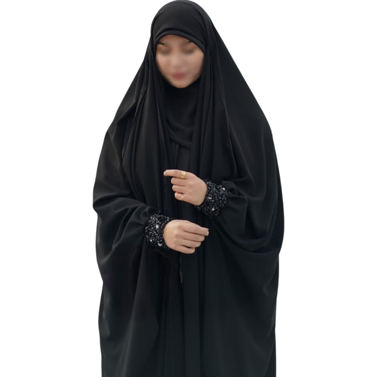 چادر مشکی عربی جواهردوزی فرشته کد 12058