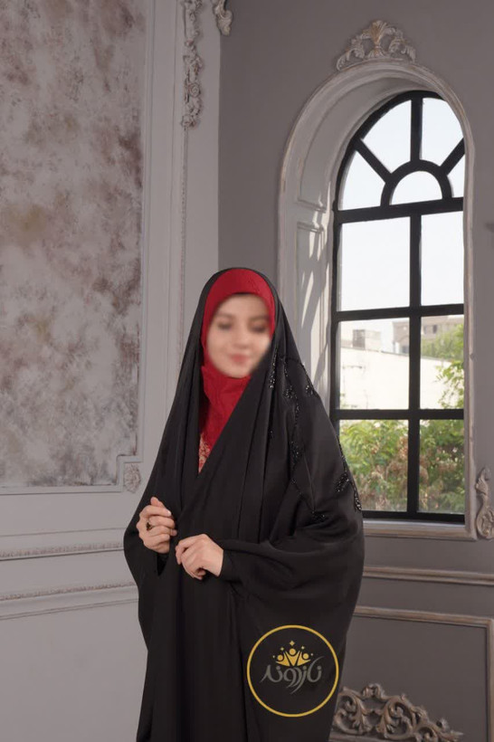 چادر مشکی عربی جواهردوزی ثنا کد 12046
