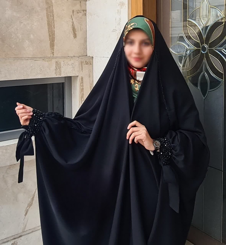 چادر مشکی عربی جواهردوزی تسنیم کد 12041
