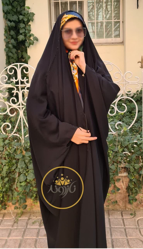 چادر مشکی عربی جواهردوزی خاتون کد 12040