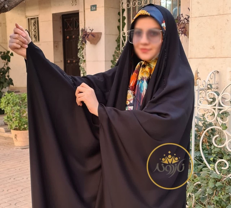 چادر مشکی عربی جواهردوزی خاتون کد 12040