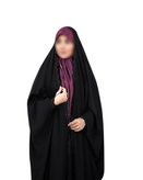 چادر مشکی عربی گلدوزی منیژه کد 12033