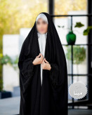 چادر مشکی عربی گلدوزی مینا کد 12034