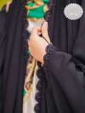 چادر مشکی عربی گلدوزی فرانک کد 12026