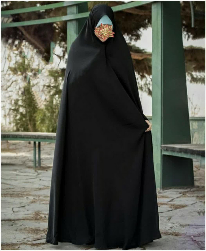 چادر مشکی ایرانی سنتی کد 1207