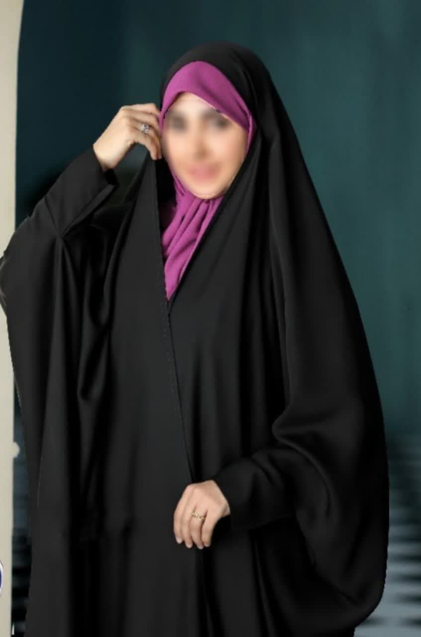 چادر مشکی عربی بحرینی صدفی کد1203