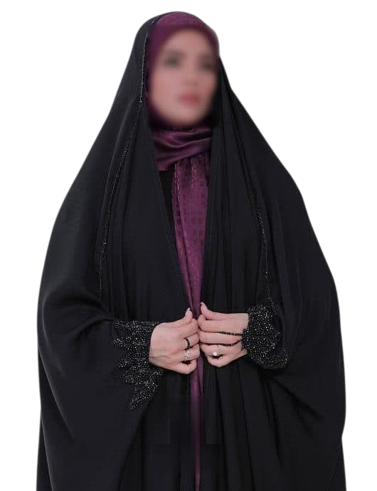 چادر جده جواهر دوزی مدل ستاره