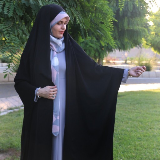 چادر دانشجویی مدل حلقه ( بدون مچ )کد 25028