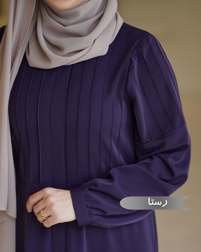 مانتو عبایی رستا مشکی کد 14015