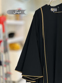 مانتو عبایی مهگل مشکی کد 1405