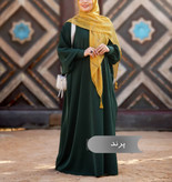 مانتو عبایی پرند مشکی کد 1401